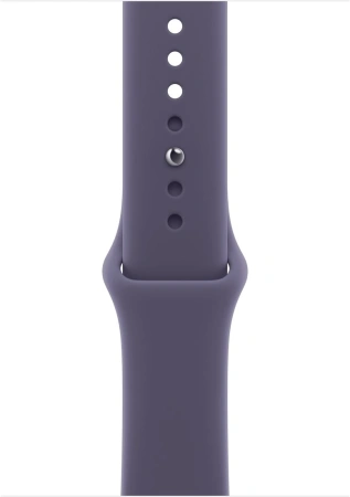 Умные часы Apple Watch Series 11 46 мм (алюминиевый корпус, серебристый/фиолетовый туман, спортивный силиконовый ремешок S/M)