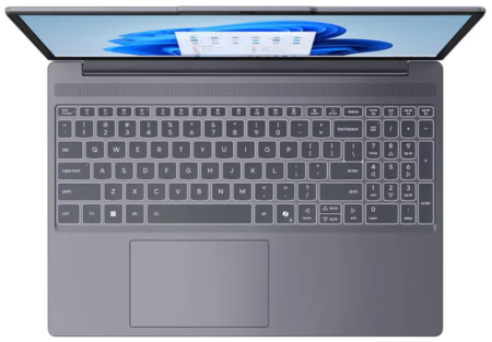 Ноутбук IdeaPad Slim 3 15AHP10 Luna Grey 15.3" 1920 x 1200, IPS, 60 Гц, AMD Ryzen 5 8540U, 16 ГБ DDR5, SSD 512 ГБ, видеокарта встроенная, без ОС, цвет крышки серый, аккумулятор 60 Вт·ч