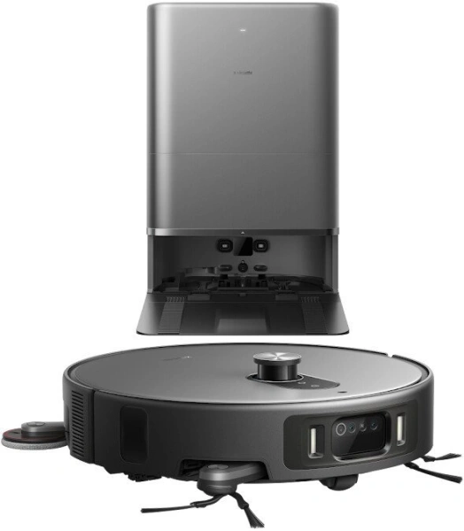 Робот-пылесос Xiaomi Robot Vacuum 6 Max PV11GL Dark Gray Silver (евровилка, темно-серый)