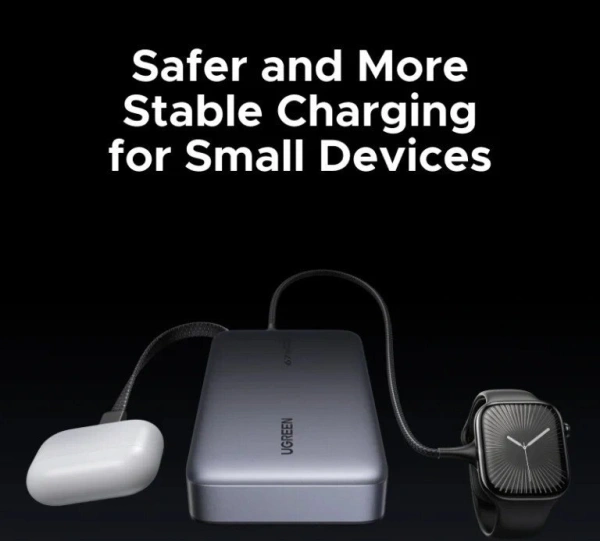 Внешний аккумулятор Ugreen PB550 20000mAh (серый, китайская версия)