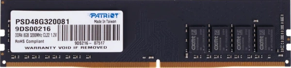 Оперативная память Patriot Signature Line 8GB DDR4 PC4-25600 PSD48G320081