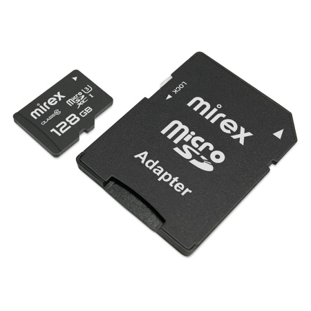Карта памяти Mirex 128Gb microSDXC 13613-AD3UH128 (с адаптером)