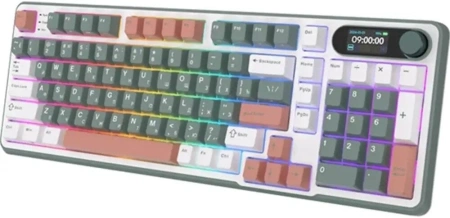 Клавиатура Royal Kludge RK-S98 RGB Clay Green (RK Pale Green)