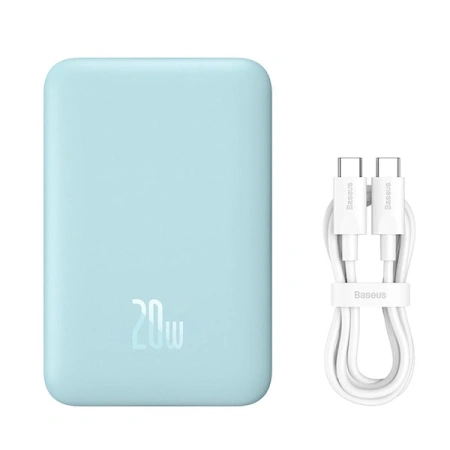 Внешний аккумулятор Baseus Magnetic Mini Wireless Fast Charge Power Bank 10000mAh 20W (голубой)
