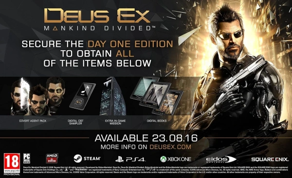 Deus Ex: Mankind Divided для Xbox One (английская версия)