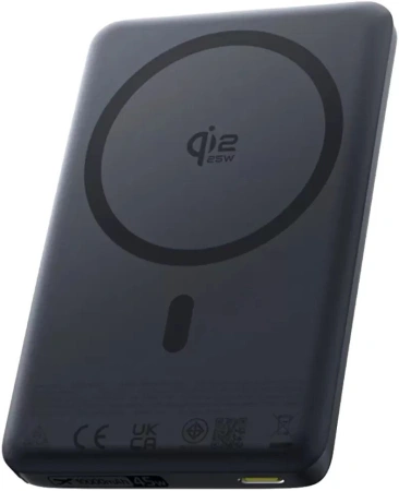 Внешний аккумулятор Baseus PicoGo AM52 Slim Qi2.2 Magnetic Power Bank 45W 10000mAh (черный)