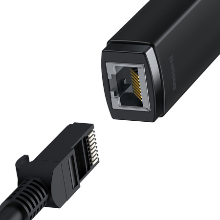 Сетевой адаптер Baseus Lite USB Type-C - RJ45 WKQX000201 (черный)