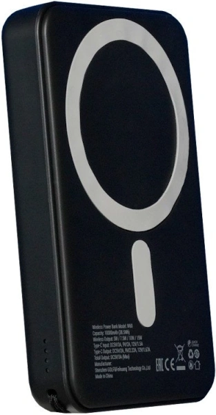 Внешний аккумулятор Roome MagCity W60 10000mAh Magnetic Wireless (черный)
