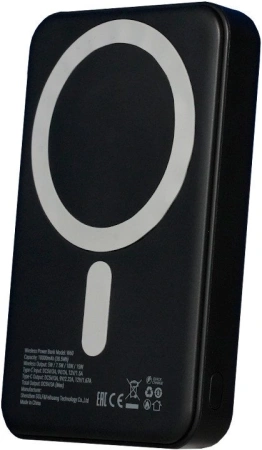 Внешний аккумулятор Roome MagCity W60 10000mAh Magnetic Wireless (черный)