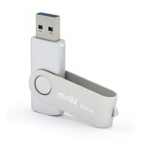 Флешка 128GB Mirex Color Blade Swivel USB 3.0 13600-FM3SS128 (серебристый)
