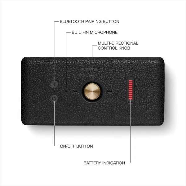 Беспроводная колонка Marshall Emberton III (черный/латунь)