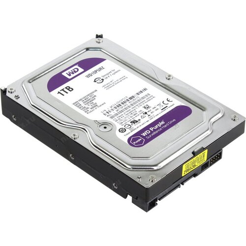 Жёсткий диск WD Purple WD10PURZ 1ТБ 3,5" 5400RPM 64MB (SATA-III) DV&NVR