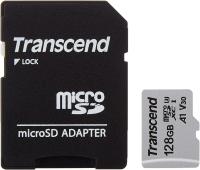 Карта памяти Transcend microSDXC 300S 128GB TS128GUSD300S-A + адаптер