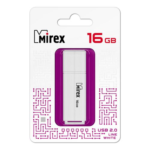 Флешка 16GB Mirex Color Blade Line USB 2.0 13600-FMULWH16