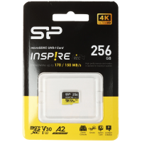 Карта памяти Silicon Power Inspire microSDXC 256 ГБ (SP256GBSTXLA2V1NSP)
