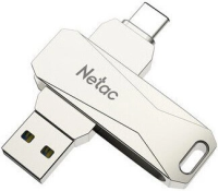Флешка Netac U782C 32GB USB 3.2+TypeC NT03U782C-032G-32PN (серебристый)