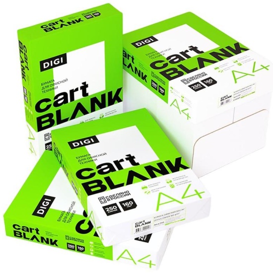 Бумага Cartblank A4, 500л, 80 г/м2, класс С