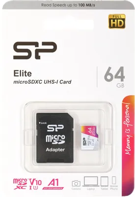 Карта памяти 64GB SILICON POWER Elite microSDHC/SDXC 