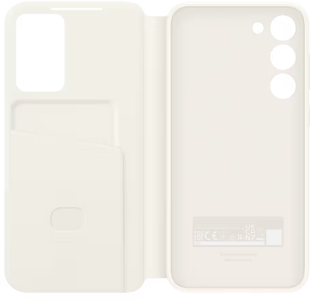 Чехол Smart View Wallet Case S23+ (кремовый)
