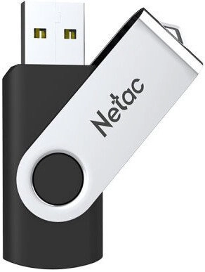 Флешка Netac U505 32GB USB 3.2 NT03U505N-032G-32BK (серебристый/черный)