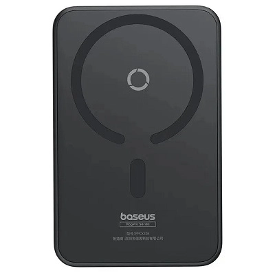Внешний аккумулятор Baseus MagPro Magnetic Bracket Wireless Fast-Charging Power Bank 20W 5000mAh (черный)