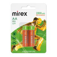 Аккумулятор Mirex AA 2500mAh HR6-25-E2 (2 шт)