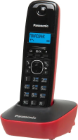Радиотелефон Panasonic KX-TG1611RUR (Черный/Красный)