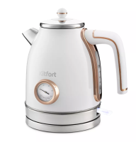 Чайник Kitfort KT-6102-3 (белый с золотом)