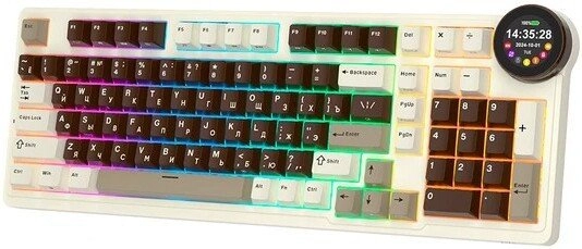 Клавиатура Royal Kludge N99 Mokko Grey (RK Violet)