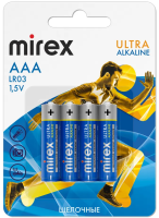 Батарейки Mirex ААА LR03 Ultra Alkaline 23702-LR03-E4 (4 шт)