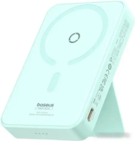 Внешний аккумулятор Baseus MagPro Magnetic Bracket Wireless Fast-Charging Power Bank 20W 5000mAh (мятный)