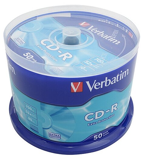 CD-R Verbatim 700Mb 52x 43351 (50 шт.)