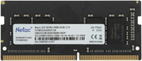 Оперативная память Netac Basic 8GB DDR4 NTBSD4N26SP-08 (2666МГц, SO-DIMM)