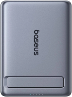 Внешний аккумулятор Baseus PicoGo AM31 Mini Magnetic Power Bank with Stand 20W 5000mAh (серый)