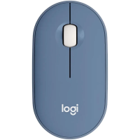 Мышь Logitech M350 Pebble (оптическия, 1000 dpi, 3 кнопки, цвет blueberry)