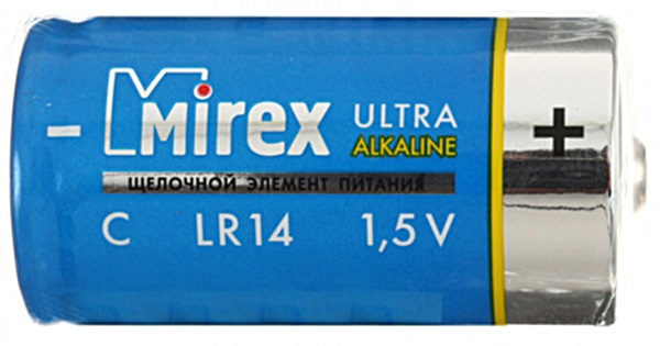 Mirex LR14 C Алкалайн 2 шт 23702-LR14-E2