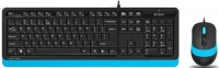Офисный набор A4Tech Fstyler F1010 (черный/синий)