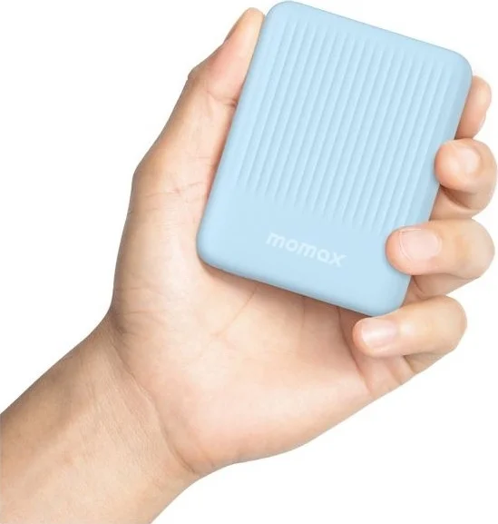 Портативное зарядное устройство Momax Q.MAG Minimal IP122 5000mAh (Type-C, 15W, голубой)