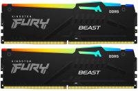 Оперативная память Kingston 2x32ГБ FURY Beast RGB DDR5 KF564C32BBEAK2-64 (6400МГц, EXPO)
