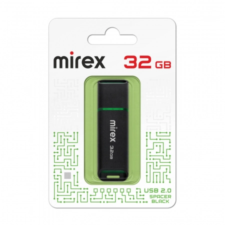 Флешка Mirex Spacer 32GB  USB 2.0 13600-FMUSBK32 (черный)