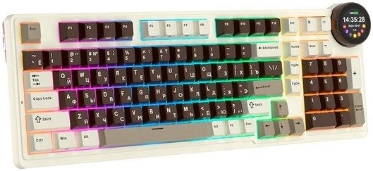 Клавиатура Royal Kludge N99 Mokko Grey (RK Violet)