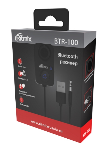 Аудиоадаптер Bluetooth Ritmix BTR-100