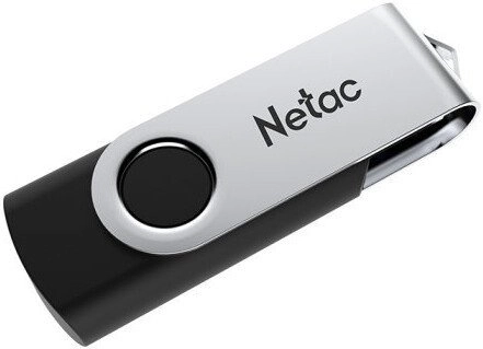 Флешка Netac U505 32GB USB 3.2 NT03U505N-032G-32BK (серебристый/черный)