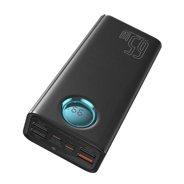 Внешний аккумулятор Baseus Amblight Digital Display Fast Charge Power Bank 65W 26800mAh (черный)