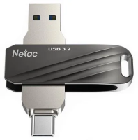 Флешка 256GB USB 3.0+TypeC FlashDrive Netac US11