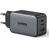 Сетевое зарядное устройство Ugreen CD244 10335 (Type-A/Type-C, 65W, черный)