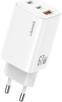 Сетевое зарядное Usams CC265 67W GaN (белый)