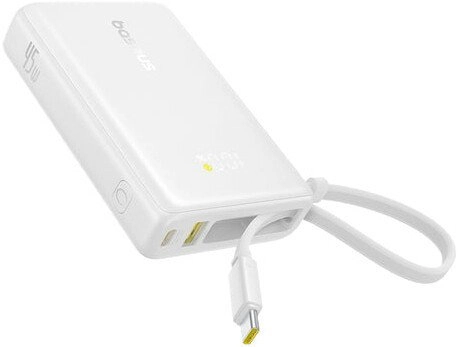 Внешний аккумулятор Baseus Picogo PPPG-1W45C Digital Display Power Bank 45W 10000mAh (белый)