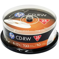 Набор дисков CD-RW HP 700Mb 12x 69313 (25 шт)
