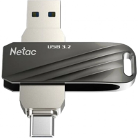 Флеш накопитель 64GB USB 3.0+TypeC FlashDrive Netac US11